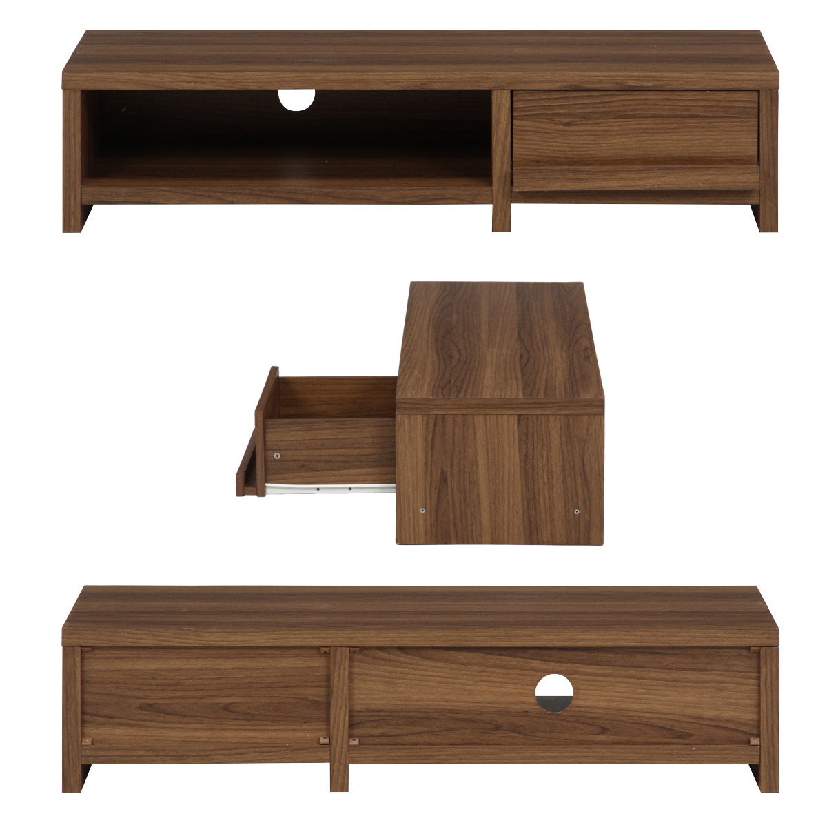 不二貿易（Fuji Boeki） テレビ台 幅120cm ローボード 木目調 シンプル