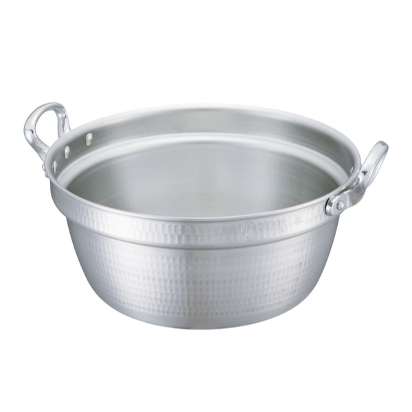 両手鍋 打ち出し鍋　直径51cm　大きい鍋　業務用　飲食店　厨房　キッチン 料理鍋 27cm 5.6L 厚板 極厚 厚板打出料理鍋 業務用 中尾アルミ