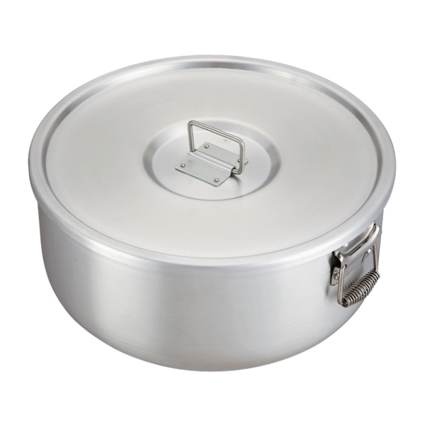 炊飯 鍋 業務用 9L（5升用） ガス用丸型炊飯鍋 中尾アルミ 研磨仕上げ