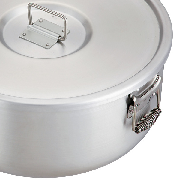 炊飯 鍋 業務用 12.6L（7升用） ガス用丸型炊飯鍋 中尾アルミ 研磨