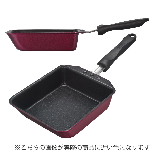 THERMOS（サーモス） 玉子焼き器 15cm×18.5cm 深型 IH対応 デュラブル