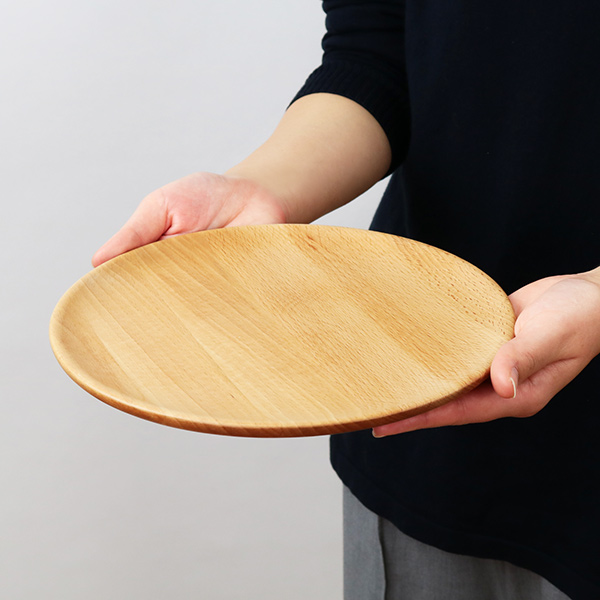 プレート 24cm L プレートディッシュ 木製 皿 食器 洋食器 天然木