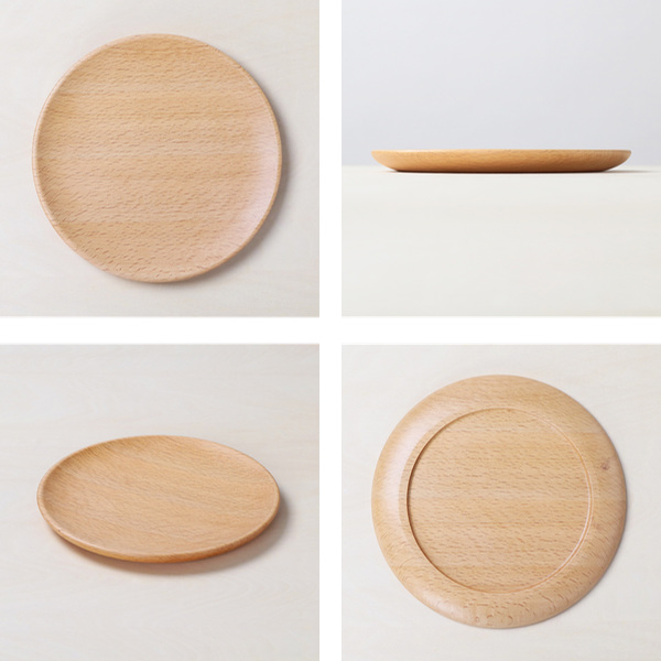 プレート 18cm S プレートディッシュ 木製 皿 食器 洋食器 天然木