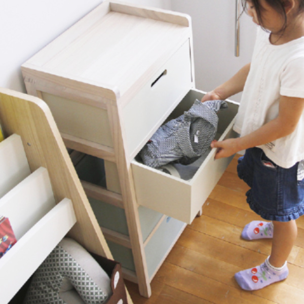 チェスト 幅37cm 子供用 おもちゃ 洋服 収納 タンス キッズチェスト