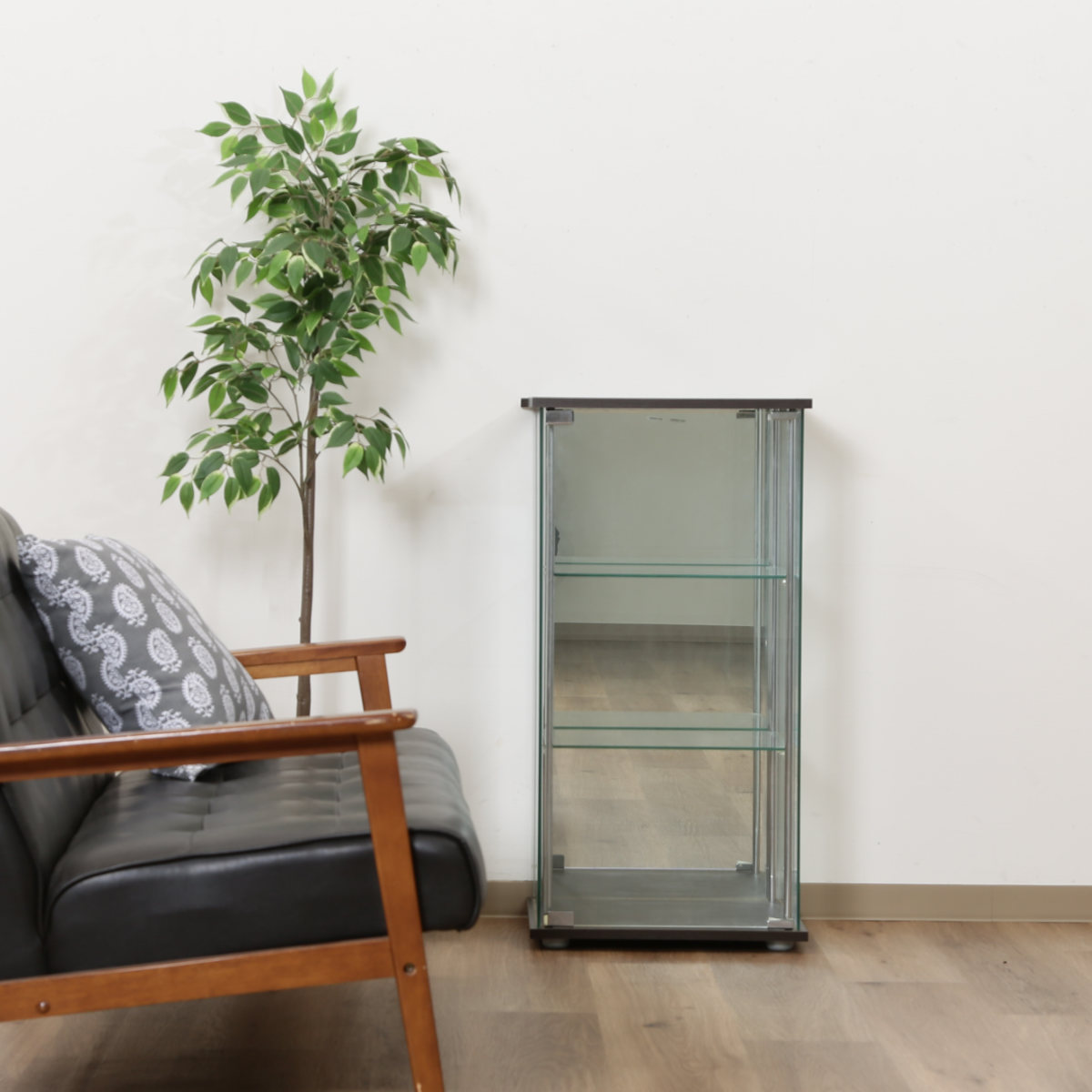 不二貿易（Fuji Boeki） ショーケース 幅42.5cm 3段 背面ミラー