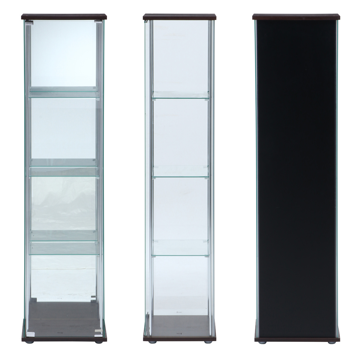 不二貿易（Fuji Boeki） ショーケース 幅42.5cm 4段 背面ミラー