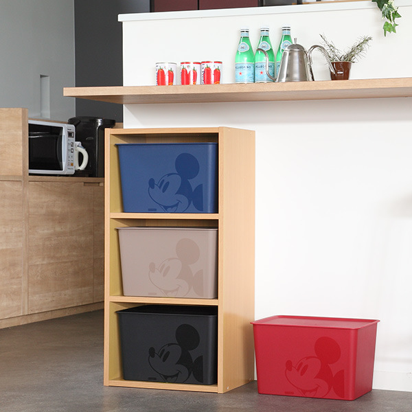 Disney（ディズニー） 収納ボックス 幅38×奥行27×高さ23.5cm ふた付き