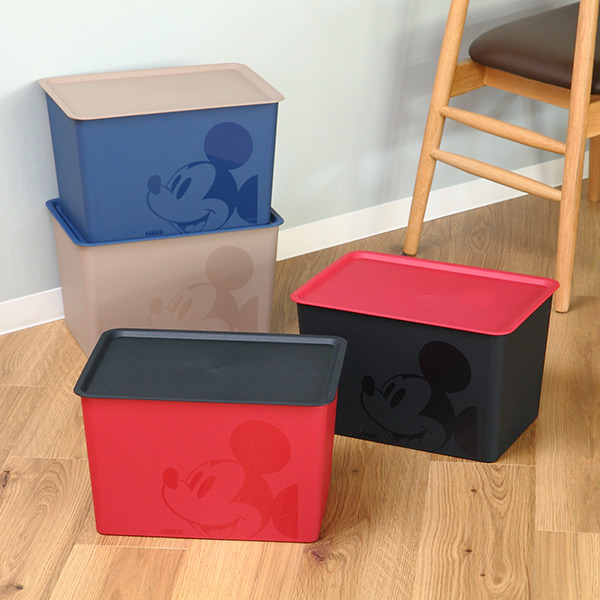 Disney（ディズニー） 収納ボックス 幅38×奥行27×高さ23.5cm ふた付き