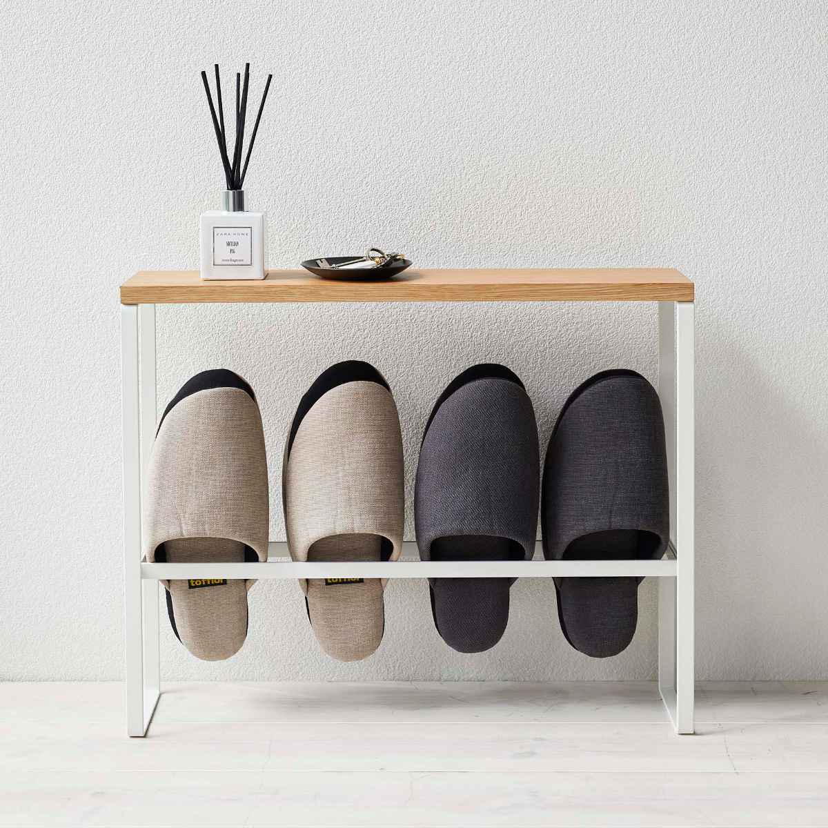 山崎実業 tower 天板付きスリッパラック タワー （ 4903208051521 玄関