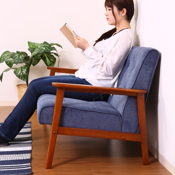 不二貿易（Fuji Boeki） ソファ 幅135cm 二人掛け 2人用 ひじ掛け