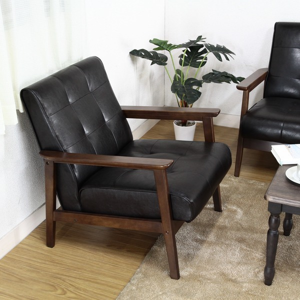 不二貿易（Fuji Boeki） ソファ 幅65cm 一人掛け 1人用 ひじ掛け