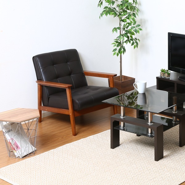 不二貿易（Fuji Boeki） ソファ 幅65cm 一人掛け 1人用 ひじ掛け