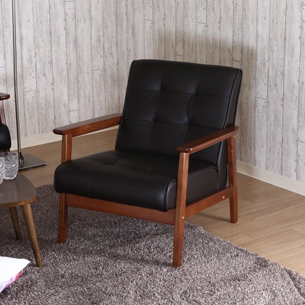 不二貿易（Fuji Boeki） ソファ 幅65cm 一人掛け 1人用 ひじ掛け