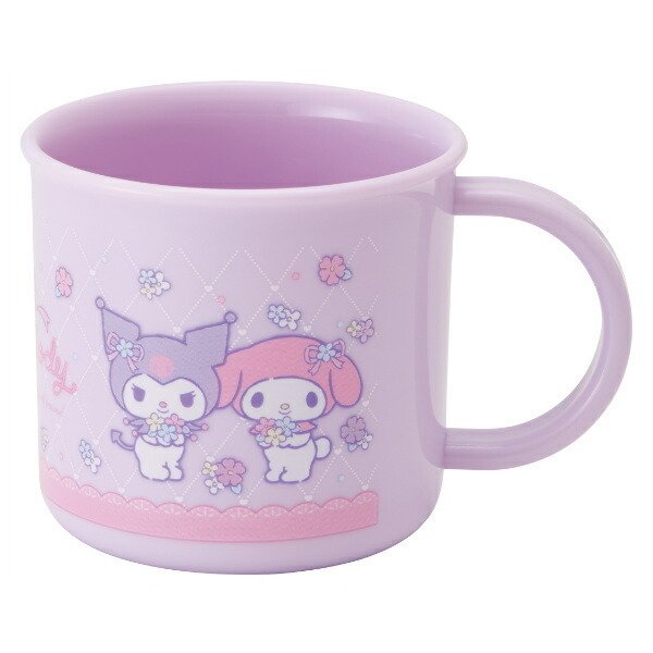 コップ プラスチック 抗菌 食洗機対応 マイメロディ クロミ パステル
