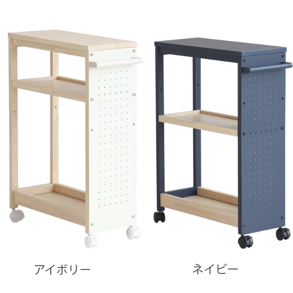 【希少品】キッチンワゴン　Kitchen cart キャスター付き　送料込み ワゴン 幅22cm キャスター付き キッチンワゴン アレンジ 取っ手つき 有