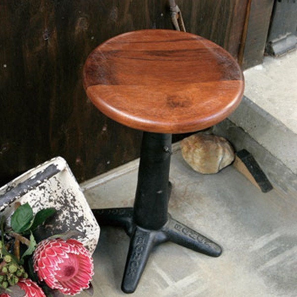 スツール ダルトン DULTON 座面高42〜57cm 高さ調整 木製 天然木