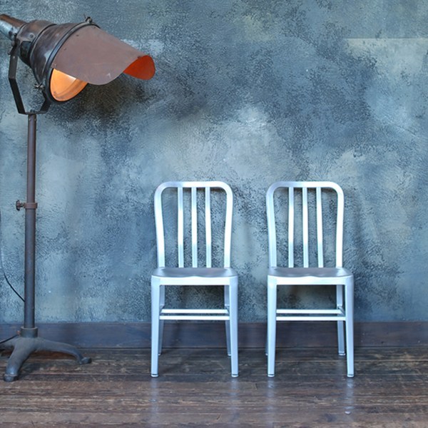 チェア ダルトン DULTON 座面高46.5cm アルミニウム ダイニングチェア