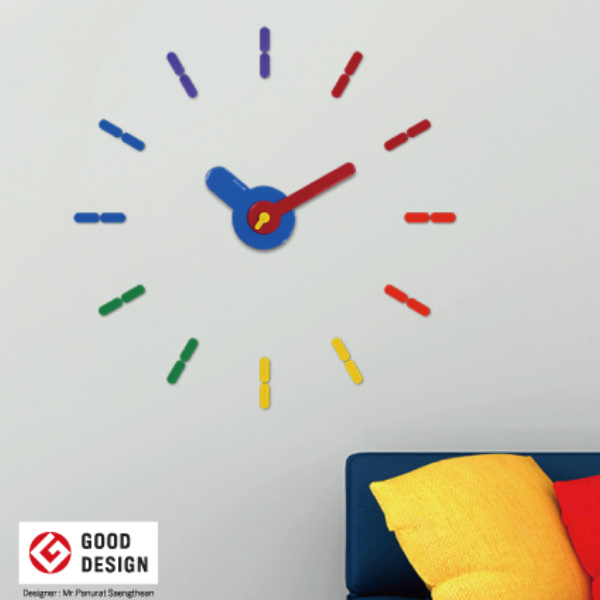 掛け時計 ウォールクロック Multi 時計 ステッカー 壁掛け時計 アナログ インテリア 雑貨 リビングート Paypayモール店 通販 Paypayモール