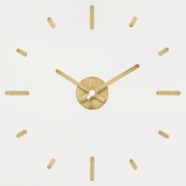掛け時計 ウォールクロック Wood 時計 ステッカー 壁掛け時計 アナログ インテリア 雑貨 リビングート Paypayモール店 通販 Paypayモール