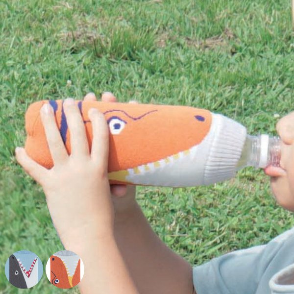 ペットボトルホルダー カバー ペットボトル 水筒 BOTOCO SHARK T-REX