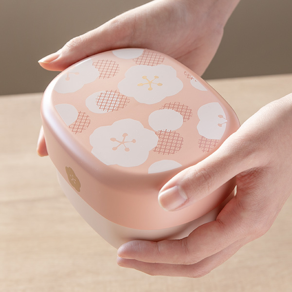 お弁当箱 2段 ランチボックス 小判型 Umeka 梅 520ml （ 弁当箱