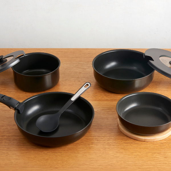 THERMOS（サーモス） フライパン セット 取っ手のとれるフライパン9点