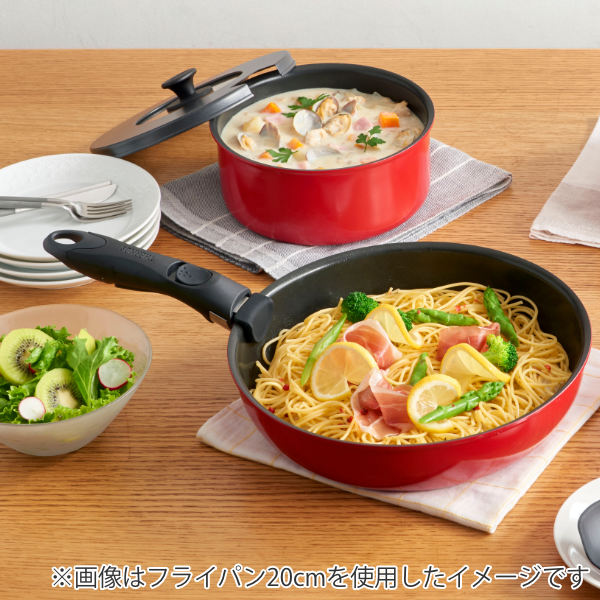 THERMOS（サーモス） デュラブルシリーズ 取っ手のとれるフライパン