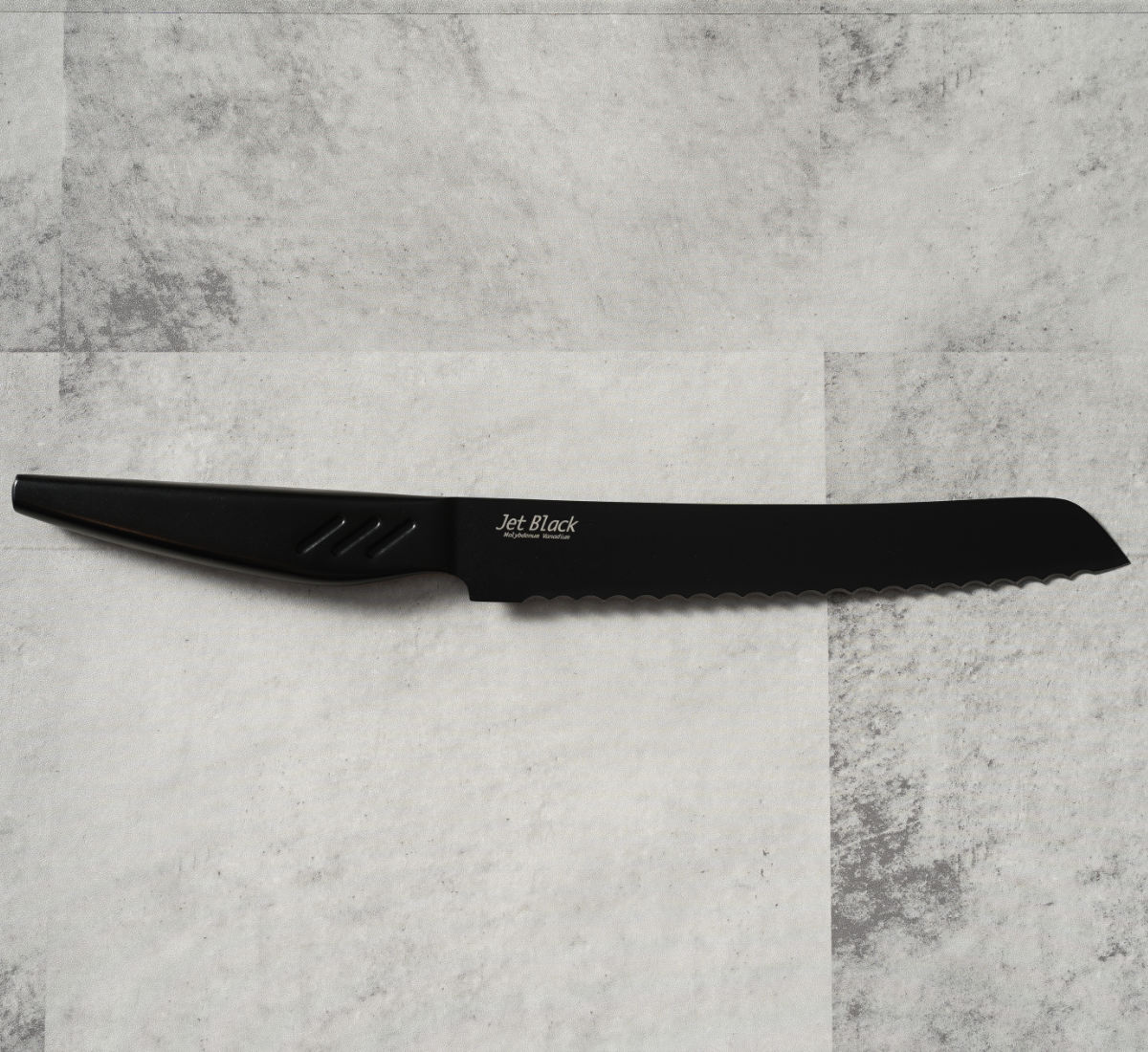 パール金属 パン切り包丁 19cm Jet Black （ パン切りナイフ ブレッド