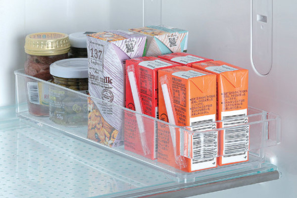 冷蔵庫収納 冷蔵庫 収納ケース 浅型 スリム 冷蔵室収納トレー SKIT