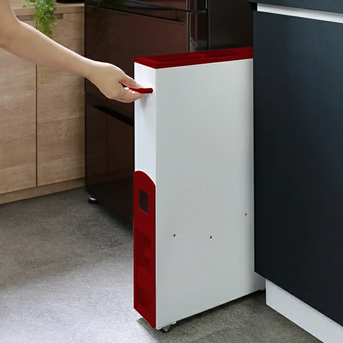 特典付き 米びつ 10kg用 スリム ライスストッカー 12kg （ キャスター