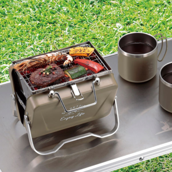 パール金属 アウトドア コンロ 卓上グリル V型 B6型 モンテ キャプテン