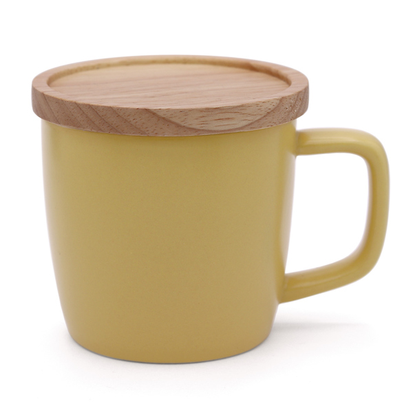 マグカップ フタ付き 280ml potoマグ Dマグ コップ 磁器 天然木 （ 食