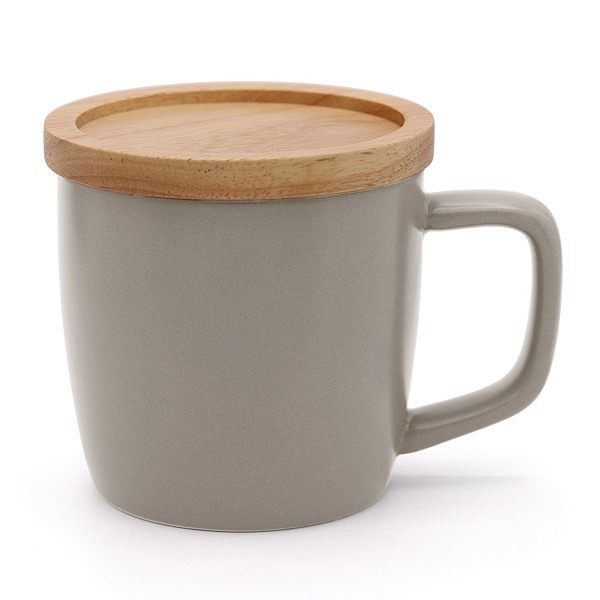 マグカップ フタ付き 280ml potoマグ Dマグ コップ 磁器 天然木 （ 食