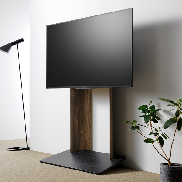 朝日木材　テレビスタンド　TV対応インチ 50～55V型 朝日木材加工 壁寄せ テレビスタンド 木目調 55V型 VESA対応 約幅79cm