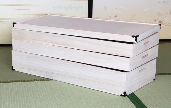 マーゼルン 衣装ケース 総桐 衣裳箱 3段 セミロング 日本製 幅95.5cm