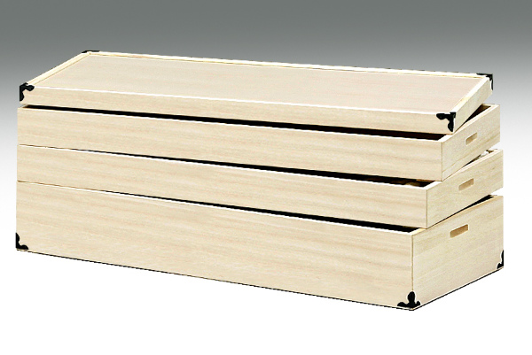 マーゼルン 衣装ケース 総桐 衣裳箱 3段 セミロング 日本製 幅95.5cm