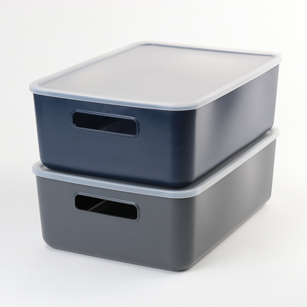 収納ケース 幅36.4×奥行25.9×高さ12cm 小物収納 やわらかBOX 浅型