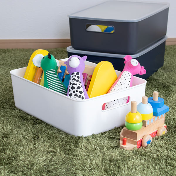 収納ケース 幅36.4×奥行25.9×高さ12cm 小物収納 やわらかBOX 浅型