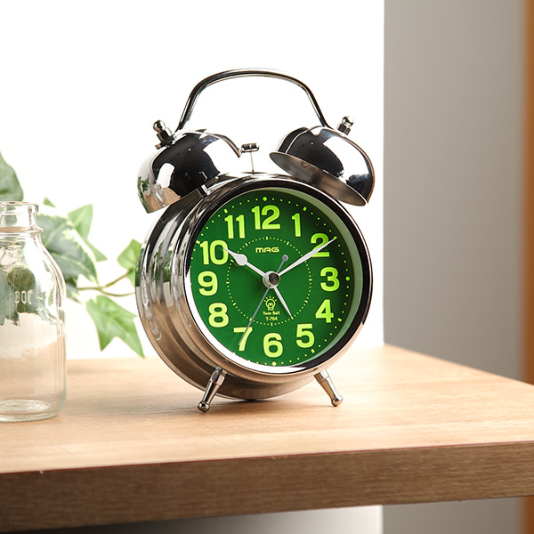 目覚まし時計 ベル音目覚まし時計 ベルズDX （ 目覚まし アナログ 時計