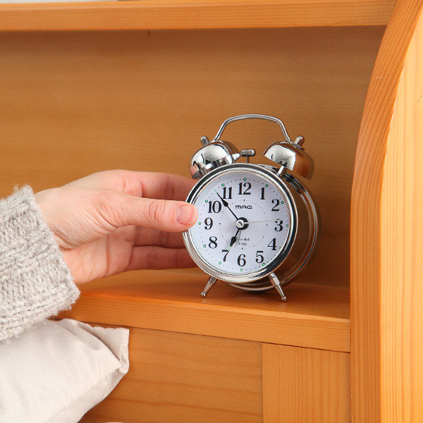 目覚まし時計 ベル音目覚まし時計 ベルズミニDX （ 目覚まし アナログ