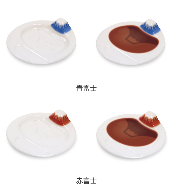 醤油皿 10cm 富士山 皿 食器 和食器 磁器 （ 電子レンジ対応 食洗機