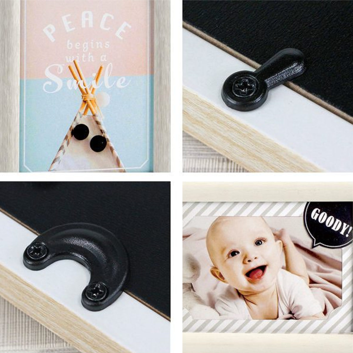 キシマ(KISHIMA) フォトフレーム 多面 4枚 L判 壁掛け 卓上 写真立て キシマ(KISHIMA) フォトフレーム 多面 4枚 L判 壁掛け 卓上 写真立て