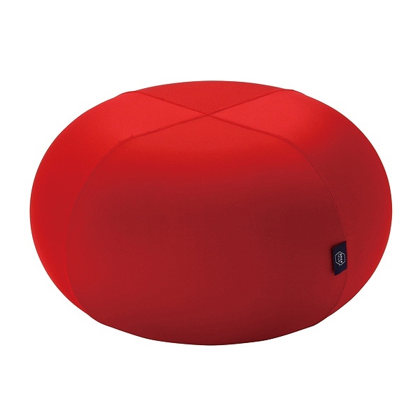 赤い円形クッション スツール 空気 ジェリープフ S ポンプ付き クッション （ フロア