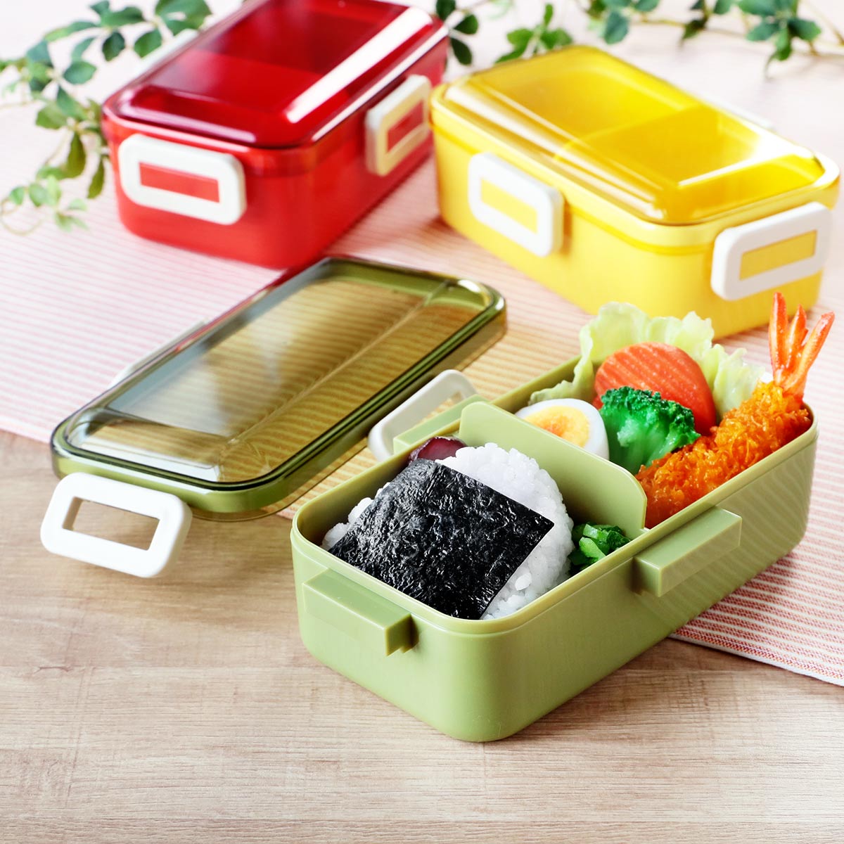 スケーター お弁当箱 1段 抗菌 530ml ふわっと レトロフレンチ （ 弁当