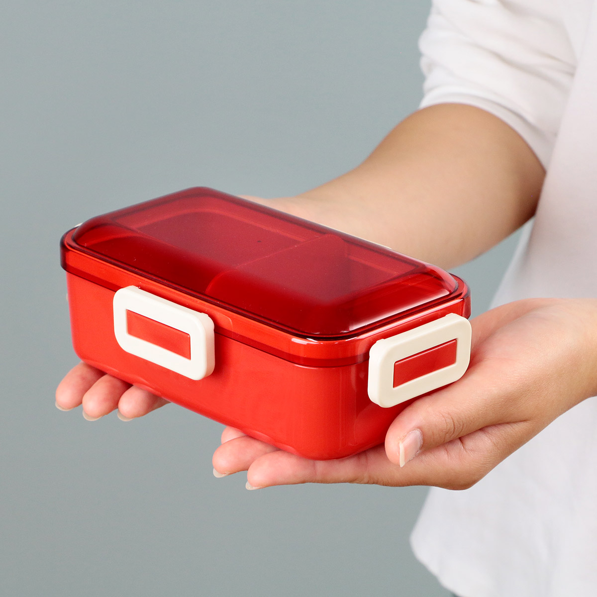 スケーター お弁当箱 1段 抗菌 530ml ふわっと レトロフレンチ （ 弁当 