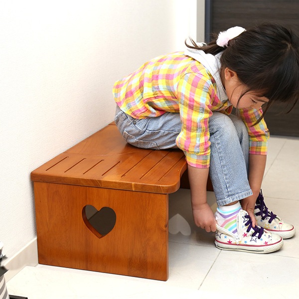トイレ 踏み台 29cm 木製 天然木 ステップ台 折りたたみ 子供用