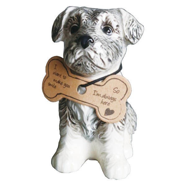 花瓶 一輪挿し フラワーベース 犬 猫 タグ付 （ 花びん 花器 アニマル