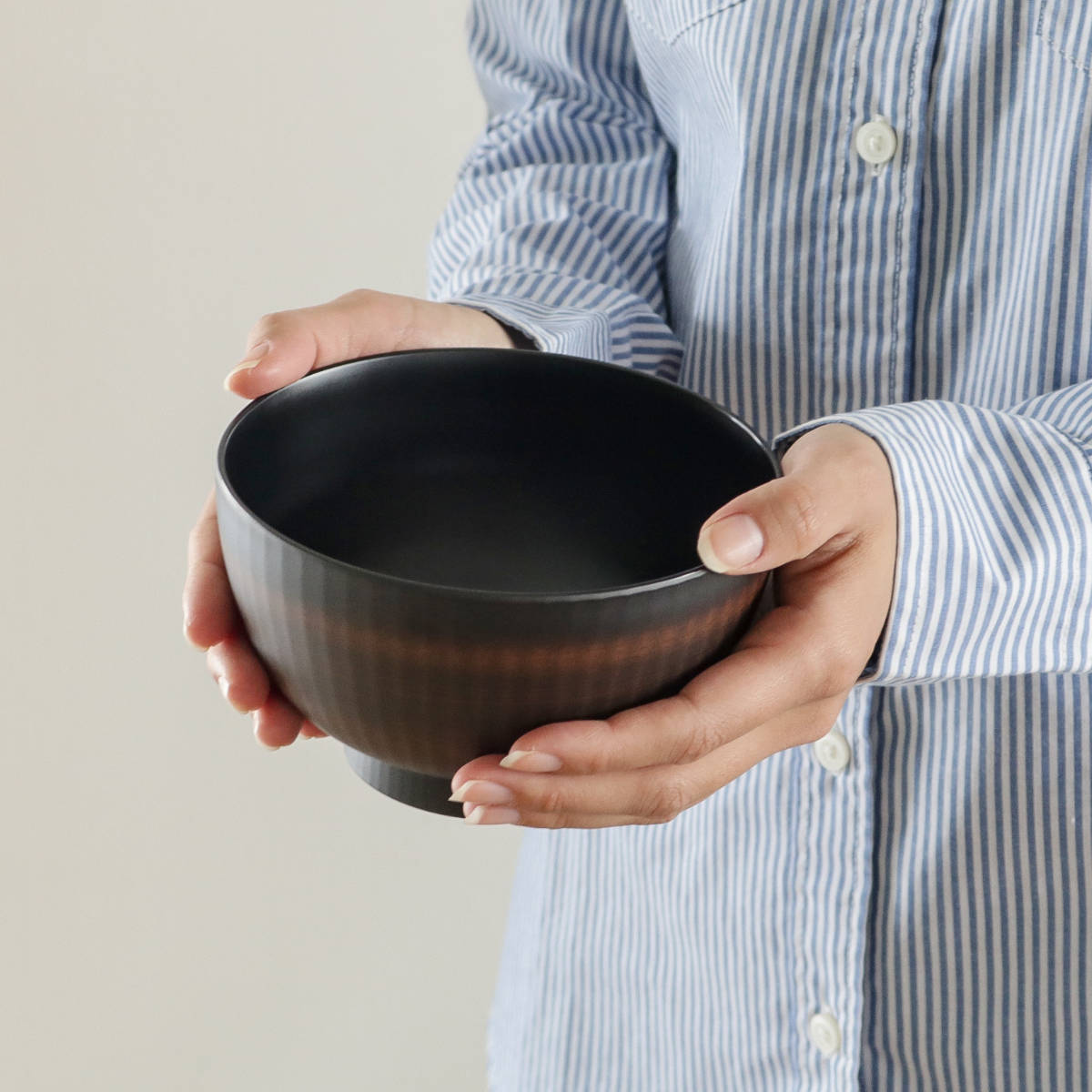 どんぶり 14cm ONES きらら 栃木目 プラスチック製 （ 食洗機対応 電子