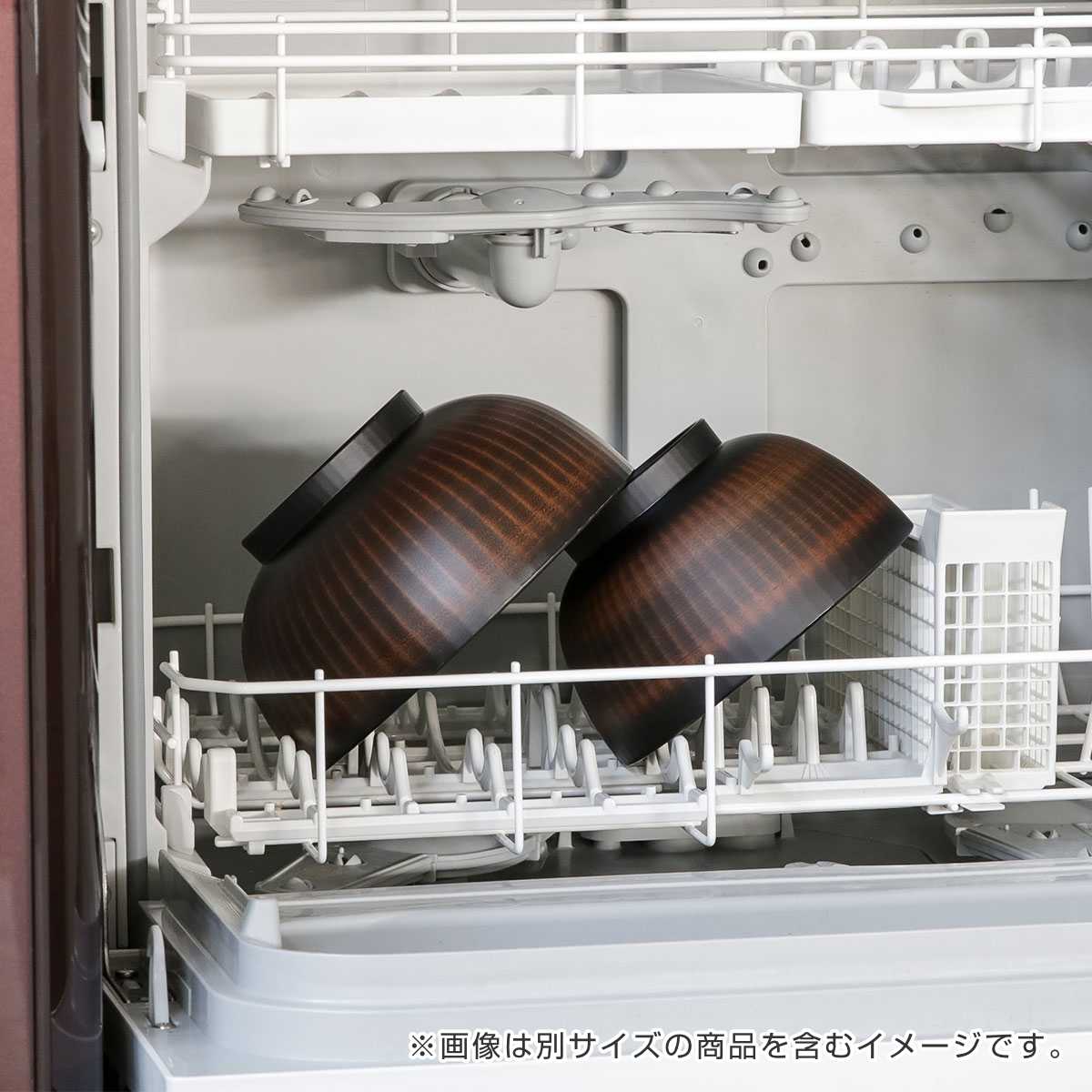 どんぶり 14cm ONES きらら 栃木目 プラスチック製 5個セット （ 食洗