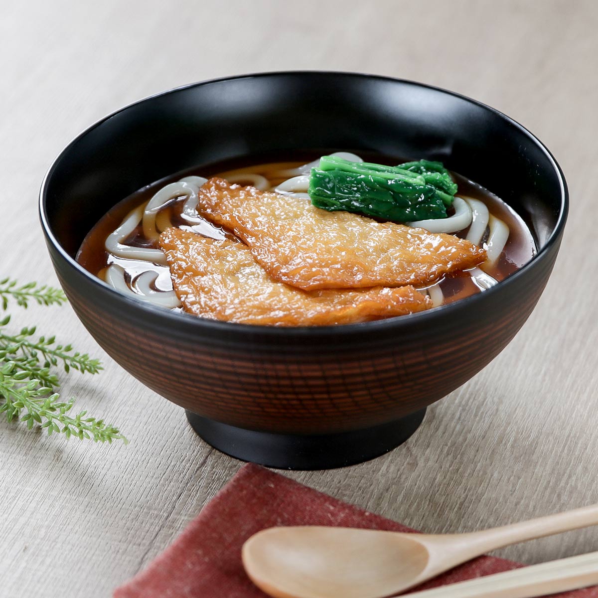 麺鉢 18cm ONES 千筋 栃木目 プラスチック製 5個セット （ 食洗機対応